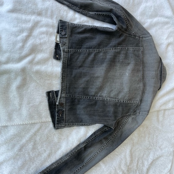 Citizens of Humanity Jean Jacket / black gray distressed classic fitted lovely S - Picture 14 of 16